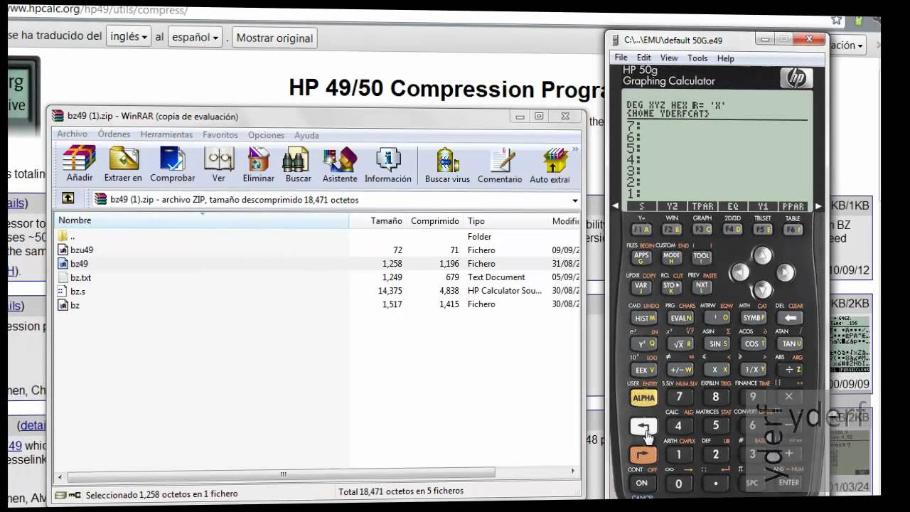 HP50g:  TIPOS DE PROGRAMAS Y SU  INSTALACIÓN EN LA CALCULADORA