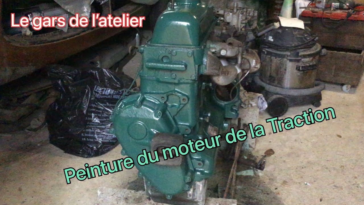 Mise en peinture du moteur de la Traction
