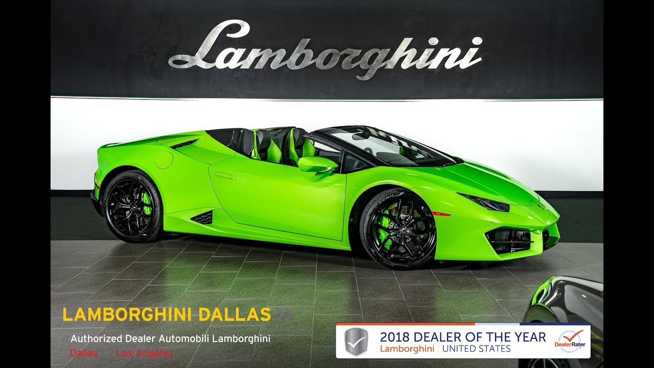 2017 Lamborghini Huracan LP 580-2 Spyder Verde Mantis LT1146