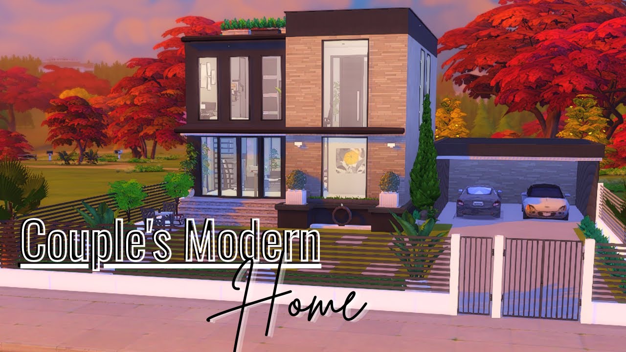 The Sims 4 Speed Build: Couple's Modern Home