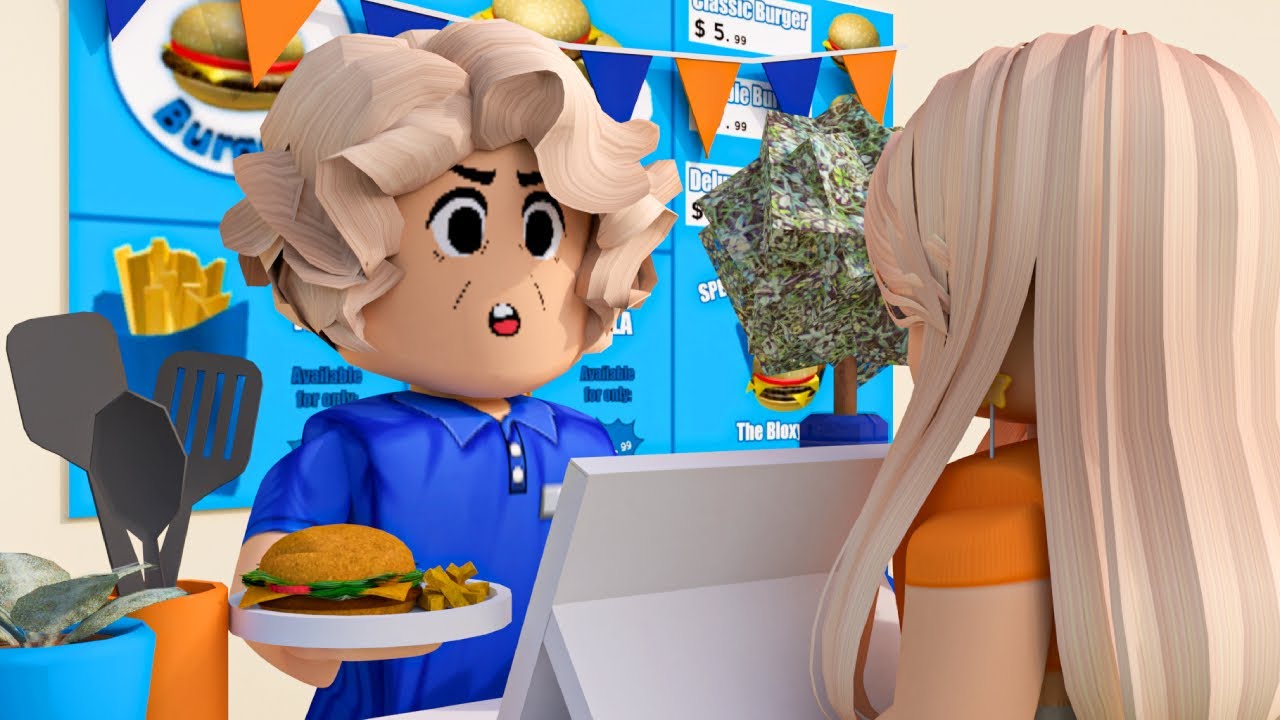 👵🏼 Распорядок дня бабушки на работе 🍔 | Семейная ролевая игра Roblox Bloxburg