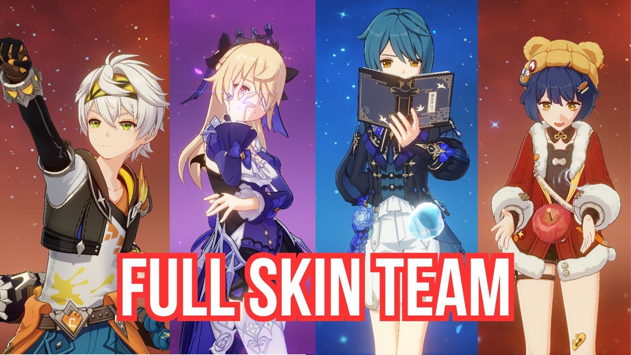 THE BIG 4 ALL HAVE SKINS NOW | Genshin Impact 5.8