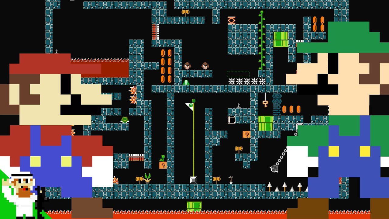 Mario and Luigi will have to team up to beat this maze