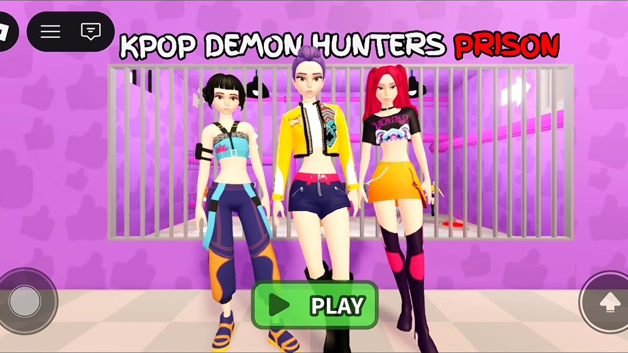 KPOPDEMON HUNTERS PRISON RUN (OBBY)#roblox #escape #robloxedit #robloxescape #games #gaming 