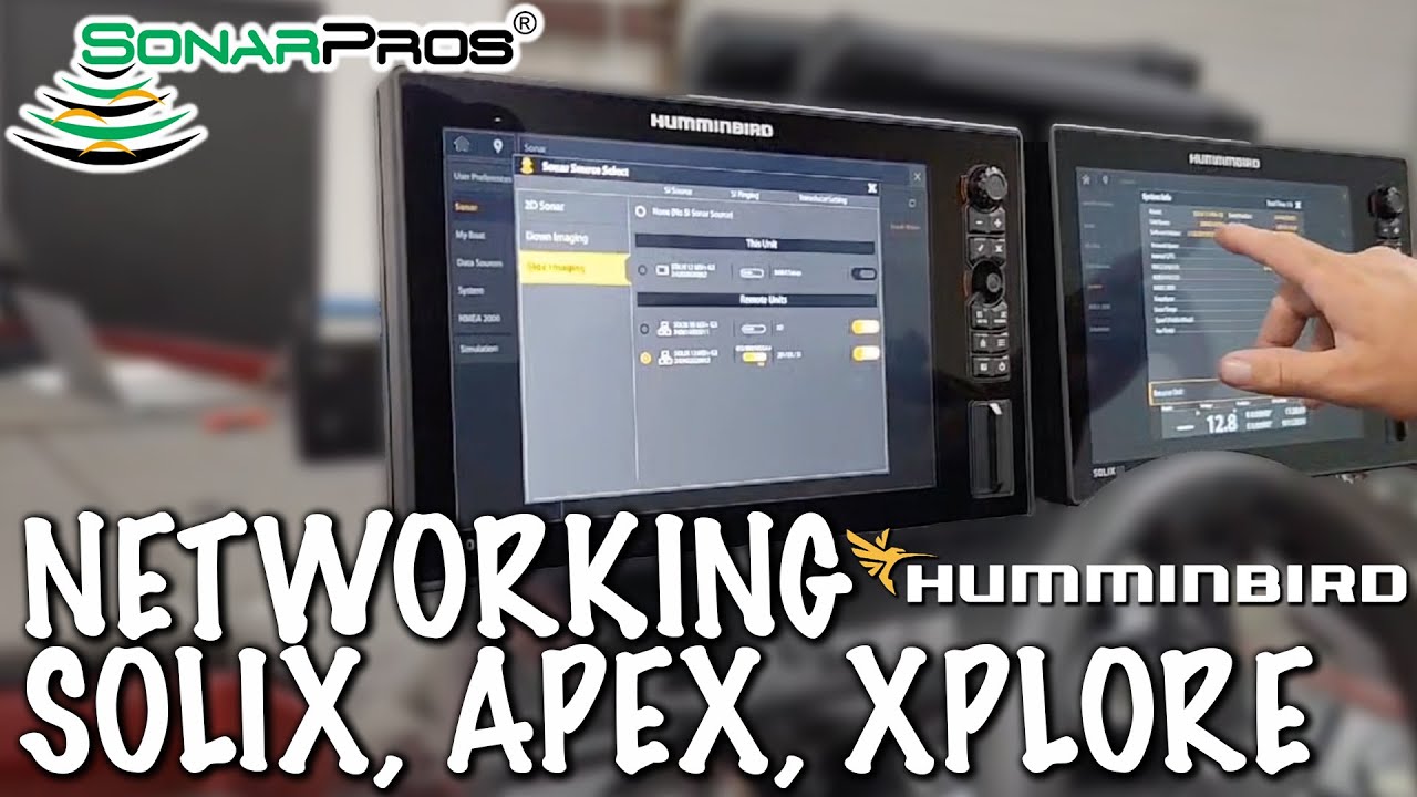 Networking Humminbird SOLIX units with new SOFTWARE