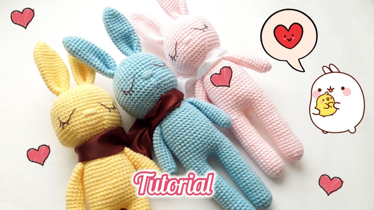 Пошаговое руководство по вязанию кролика крючком 🐰🐇