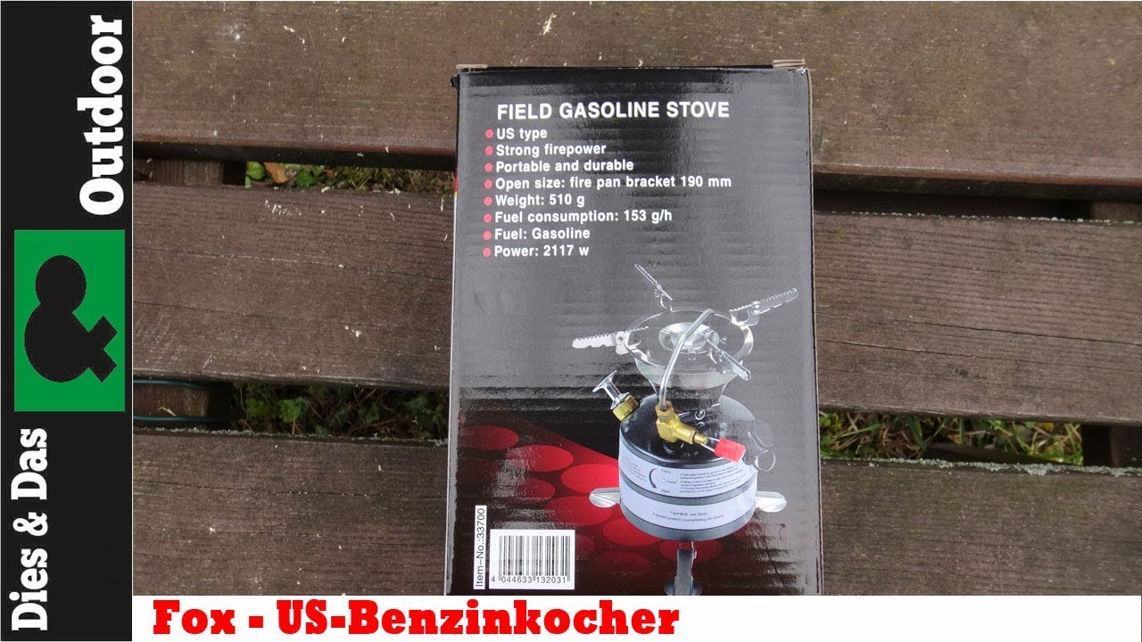 US-Benzinkocher Fox  ( für die kalte Winterzeit )