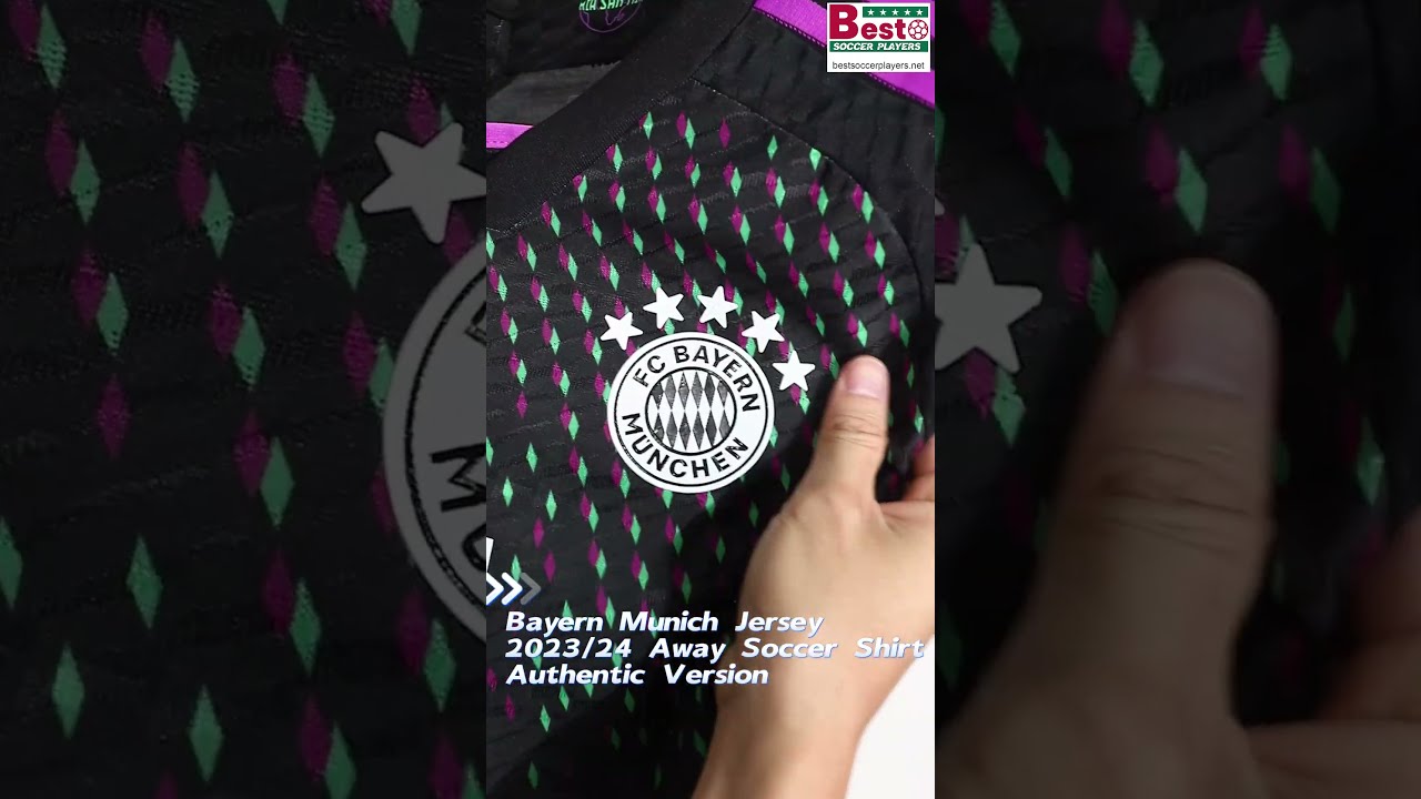 New Bayern Munich Jersey 2023/24 Away Soccer Shirt Authentic Version 