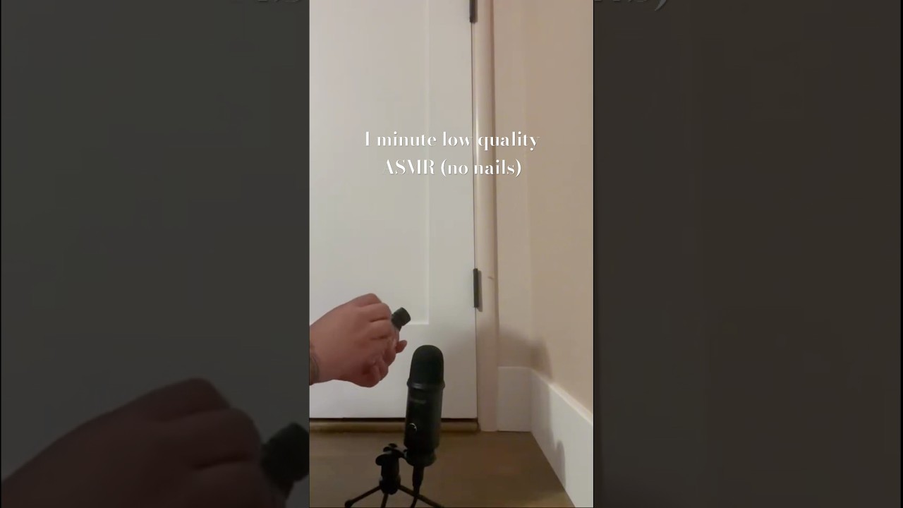 1 minute low quality no nails asmr, let me know what you think! do you prefer nails or not?