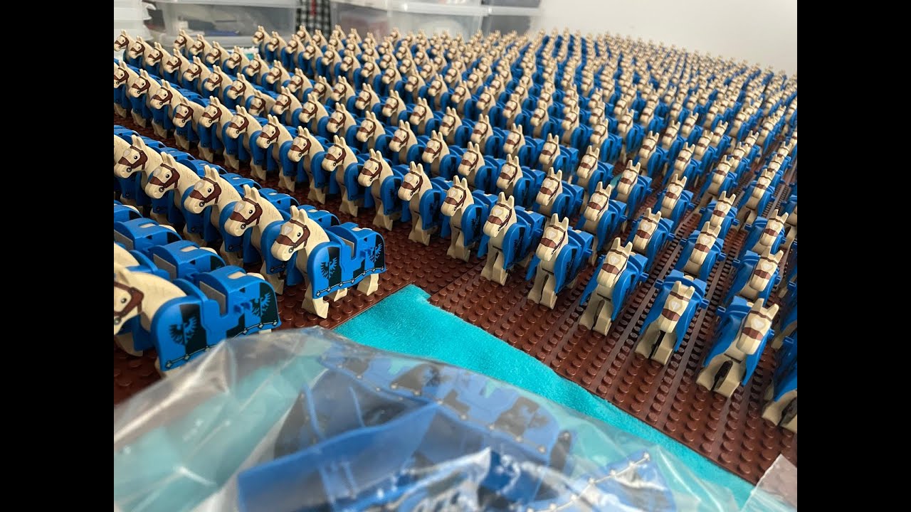 The start of the giant LEGO Black Falcon army