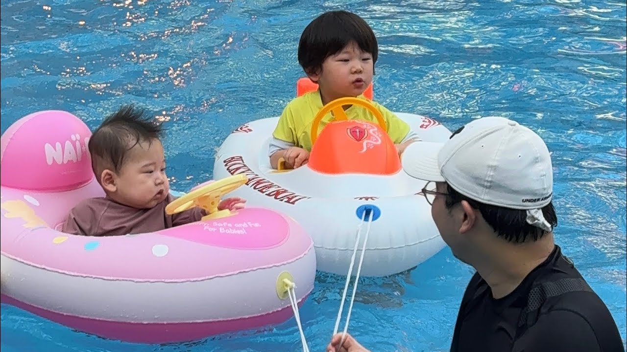 첫째의 겨울방학에 함께한 둘째! 내가 물개를 낳았구만! #인스파이어 #인스파이어리조트 #스플레쉬베이