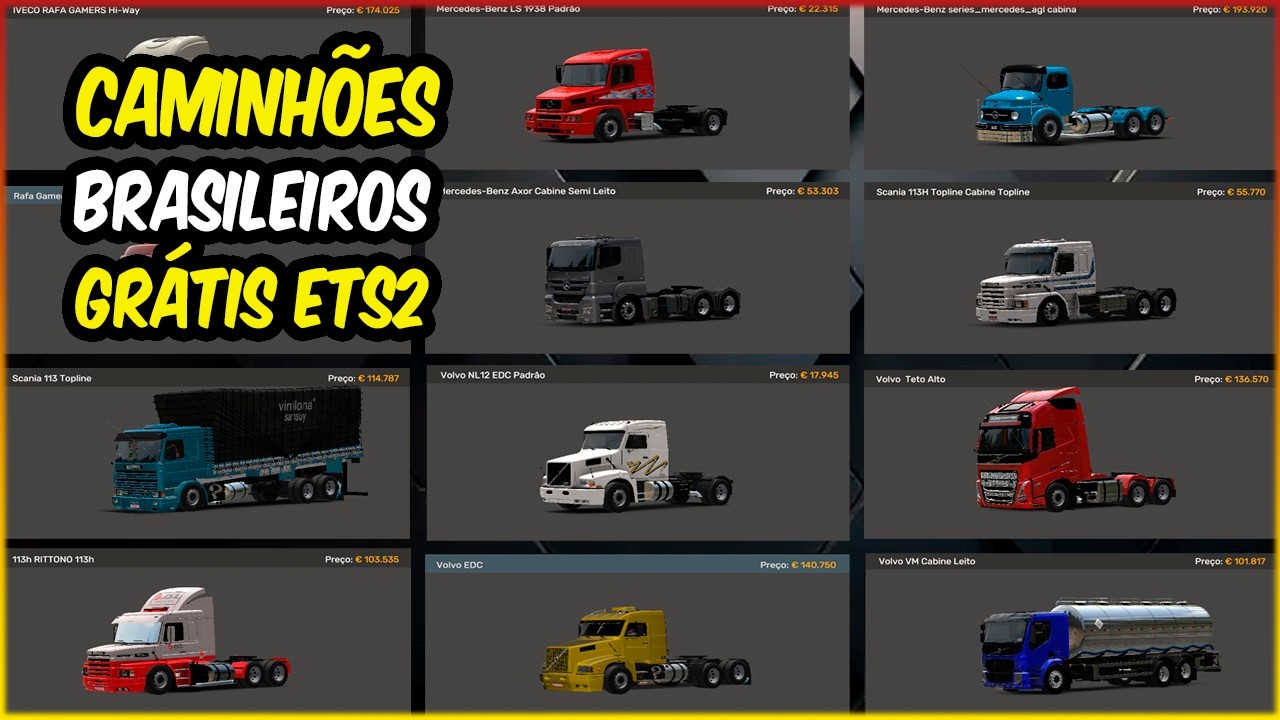 CAMINHOES BRASILEIROS PARA EURO TRUCK SIMULATOR 2 1.58