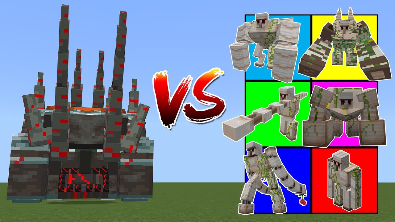Mutant Ravager vs ALL Iron Golems