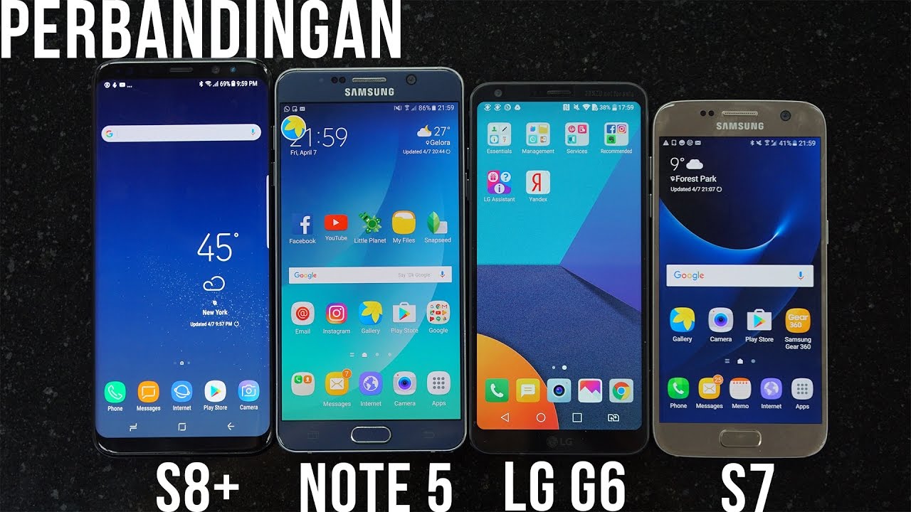 Komparasi Galaxy S8 vs Galaxy S7 vs LG G6 