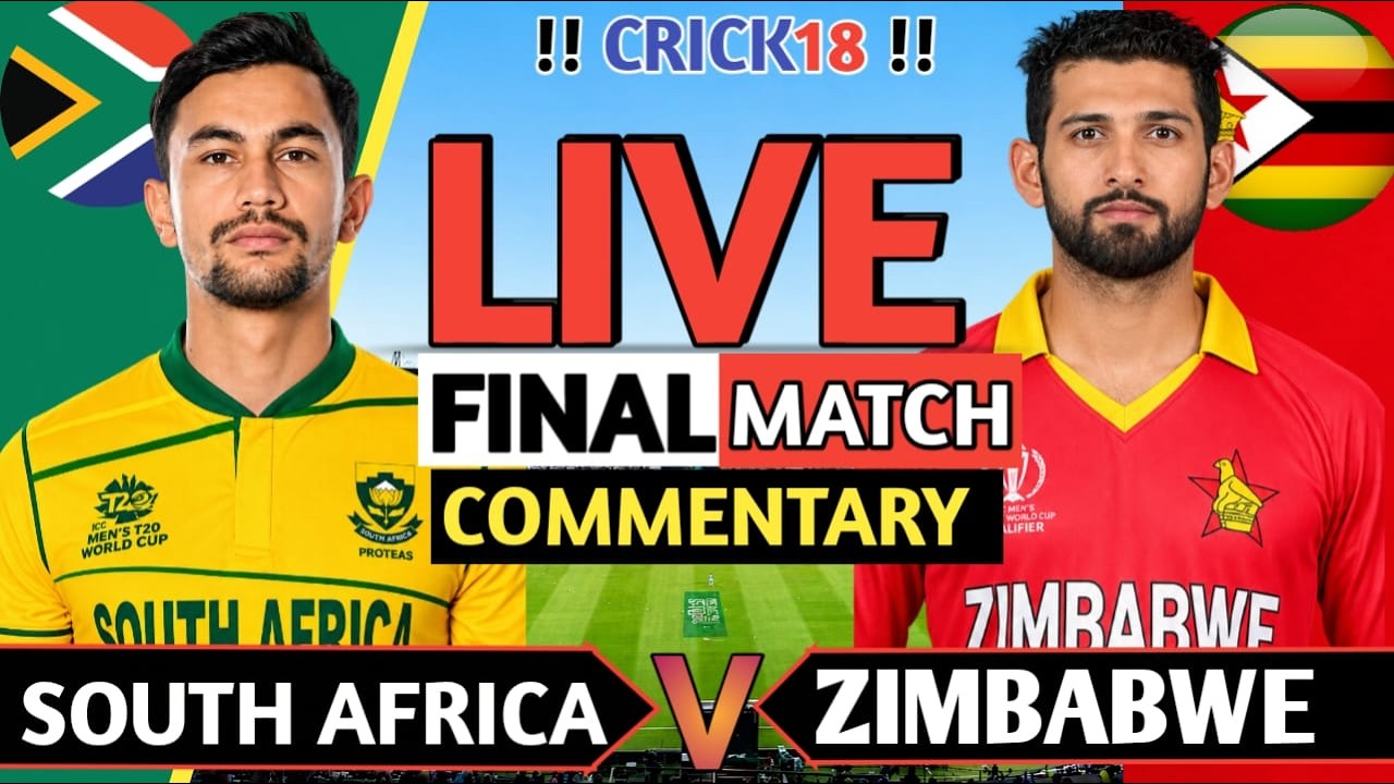 🔴Live: South Africa vs Zimbabwe FINAL LIVE | Match Commentary & Live Updates | T20 Tri-Series