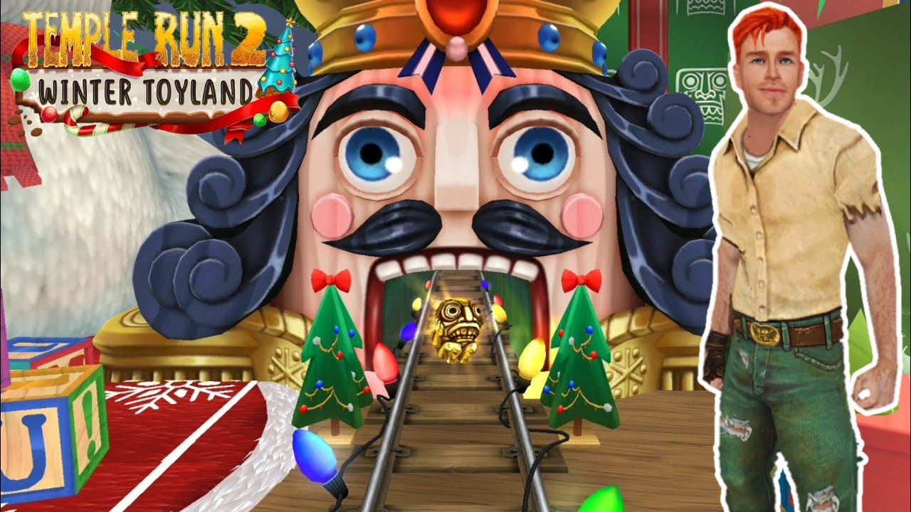 Guy Dangerous Running in Winter Toyland Christmas  Map Temple Run 2 YaHruDv