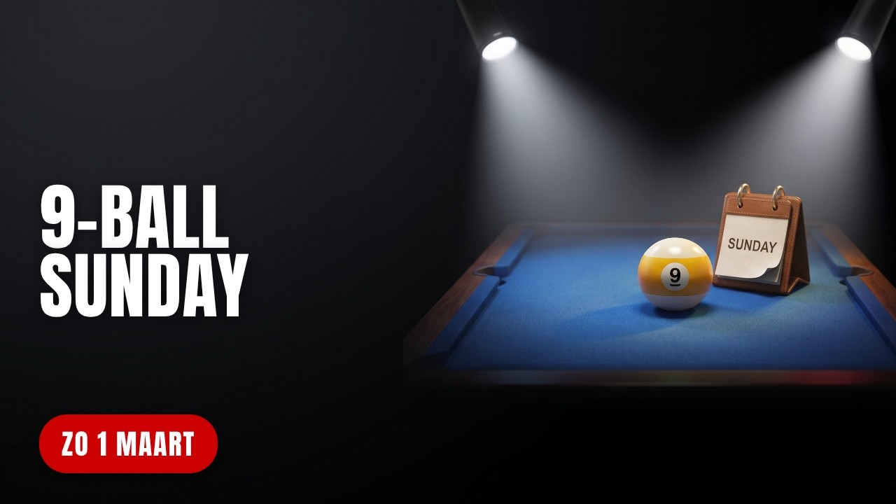 9 ball sunday 19:30 €5 entry