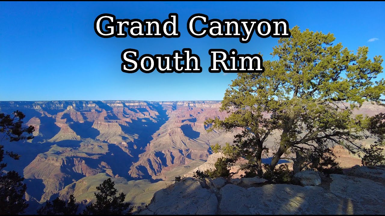 Walking the Grand Canyon South Rim Trail from Yavapai Point to Mather Point, Arizona