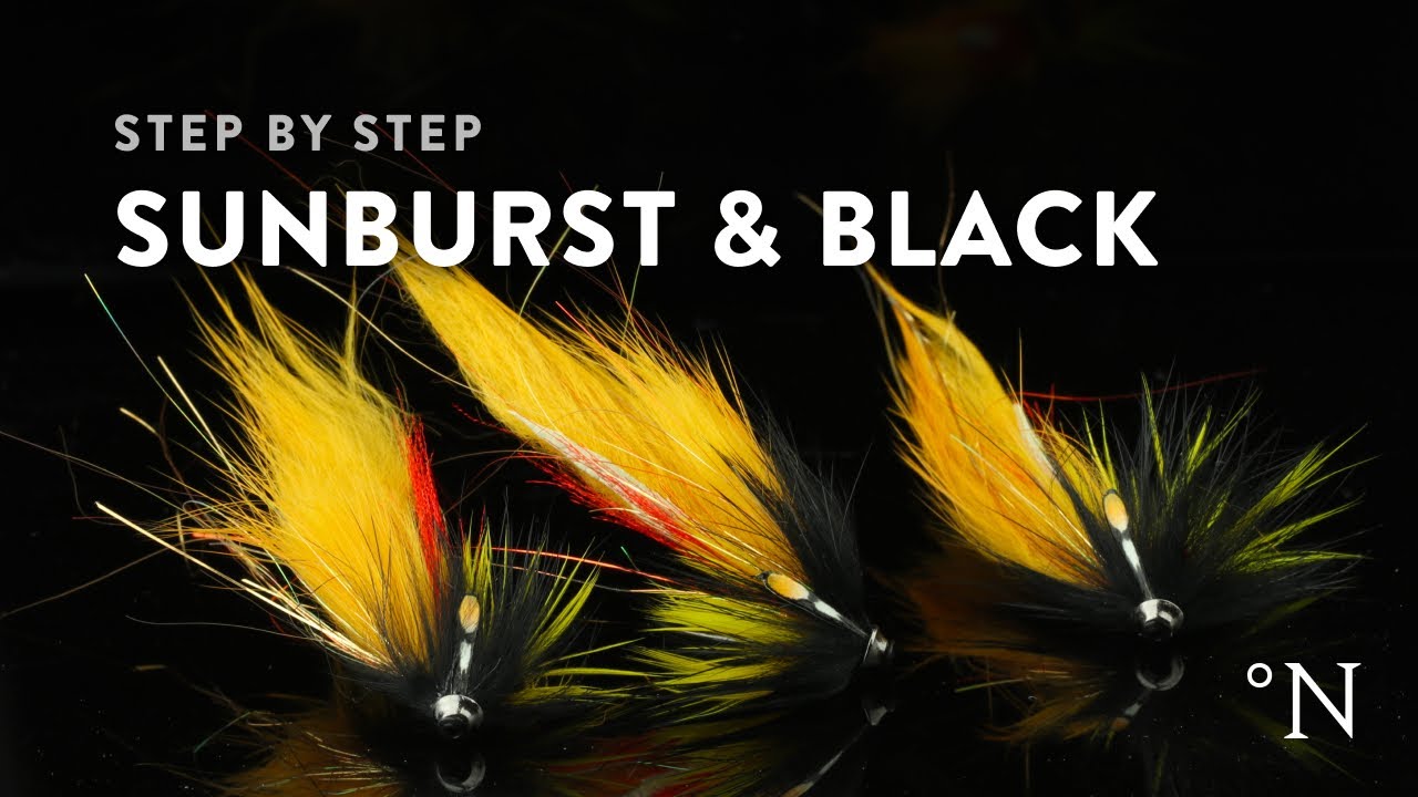 Fluebinding: TK Sunburst N Black lakseflue