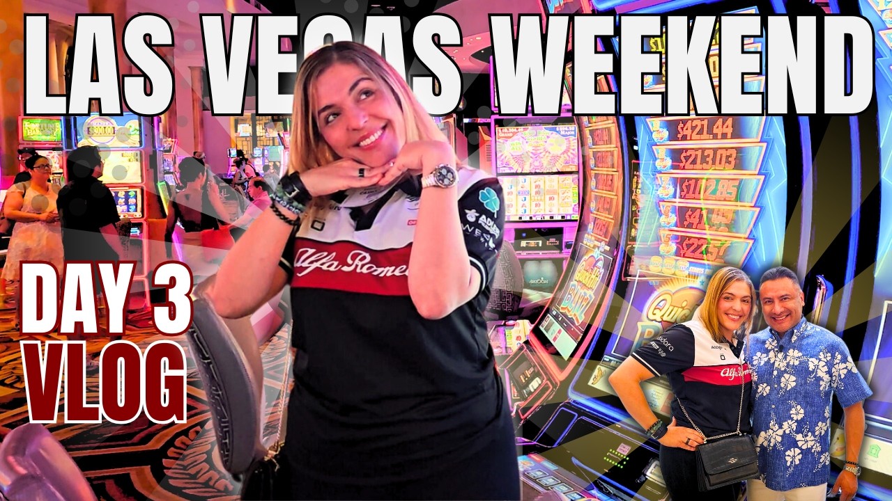 Las Vegas Vlog Day 3 | Caesars Pool Tour | Vegas Kitchen by Guy Fieri | Fontainebleau Casino Slots