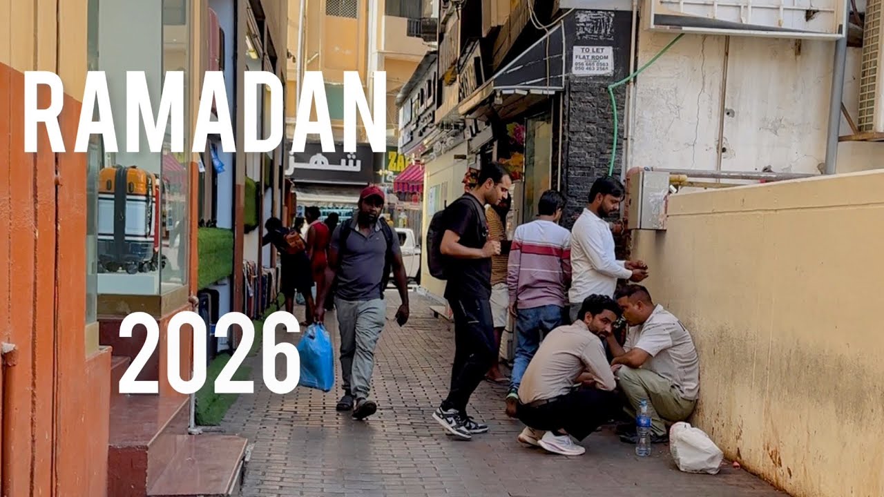Ramadan 2026 Dubai Night Walk 🌙 Taraweeh Rush & Real Street Life 🇦🇪