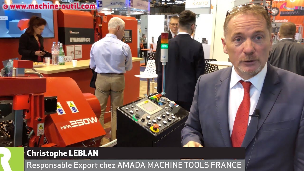 Scie à ruban automatique pour coupe droite de profilés ou pleins jusqu'à 250 mm AMADA