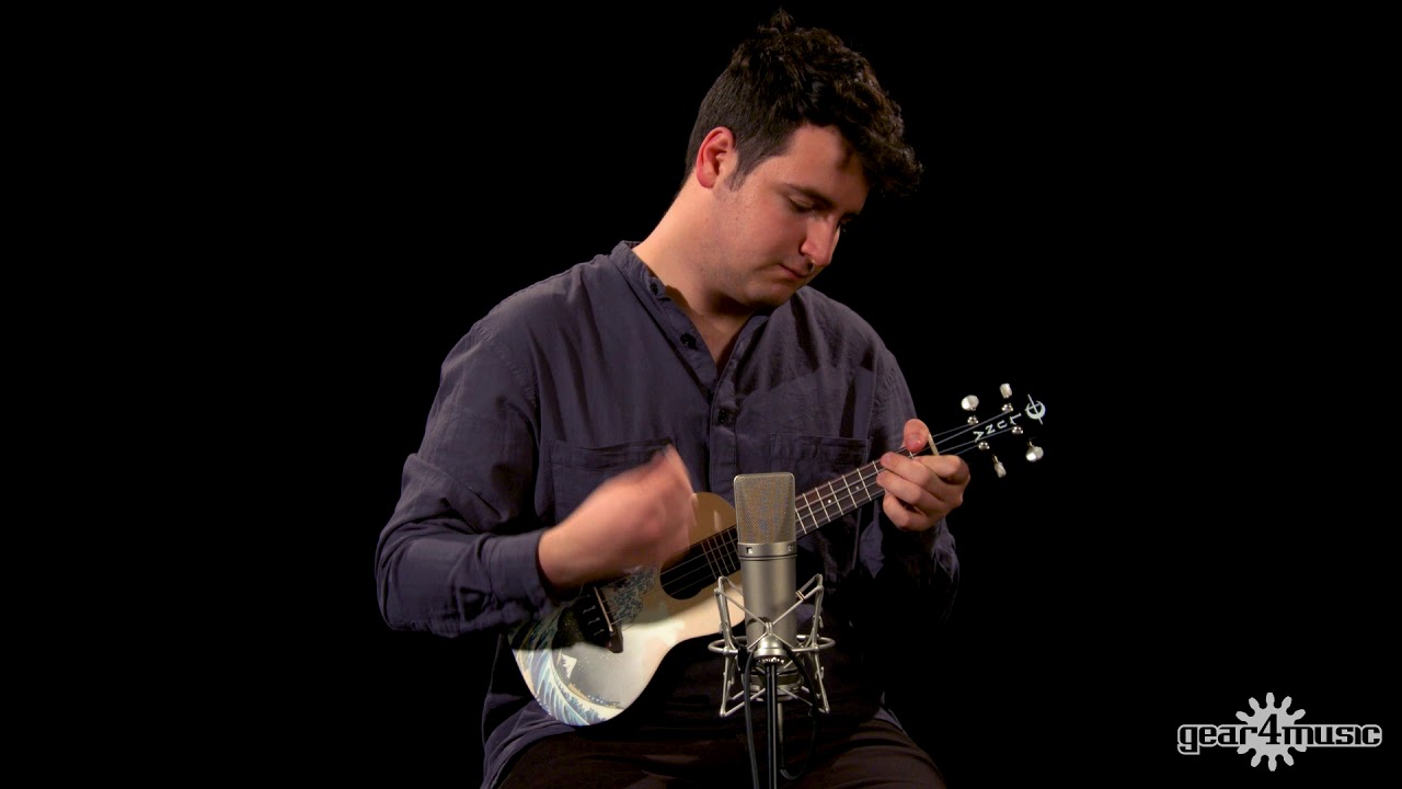 Luna Great Wave Concert Ukulele | Gear4music Demo