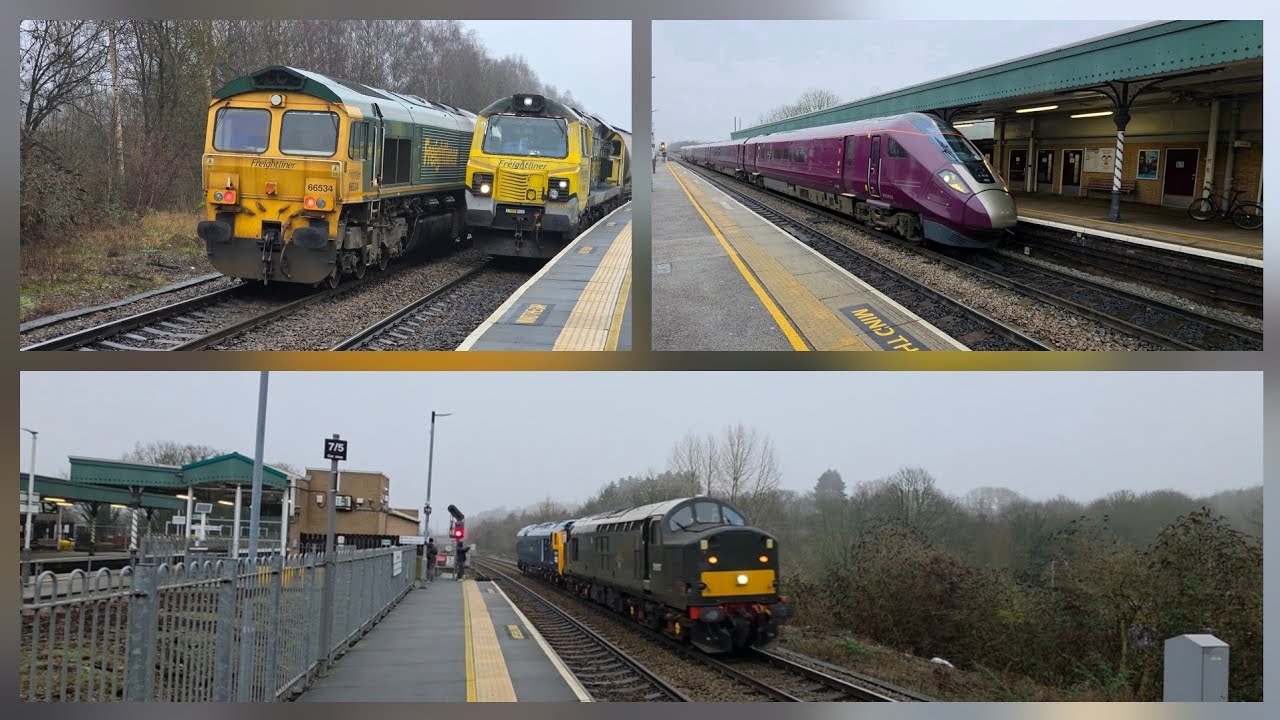 A good variety of Diesel Locomotives at Chesterfield railway station @donnypete@lewisreading47 