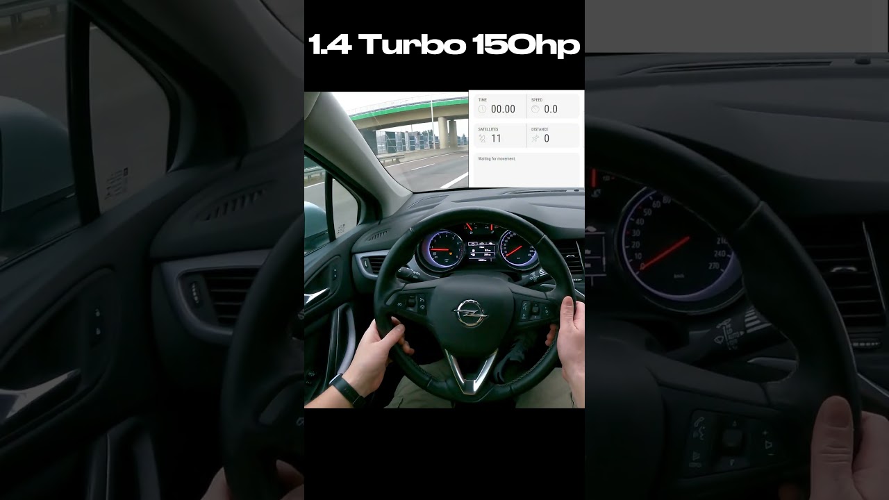 0-100 test: Opel Astra K 1.4 Turbo 150hp 2017 #shorts #acceleration #pov #testdrive #opel #opelastra