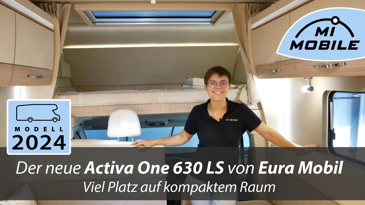 Mega viel Platz auf 6,44 Meter - Der neue Activa One 630 LS von Eura Mobil - Wohnmobil mit Alkoven