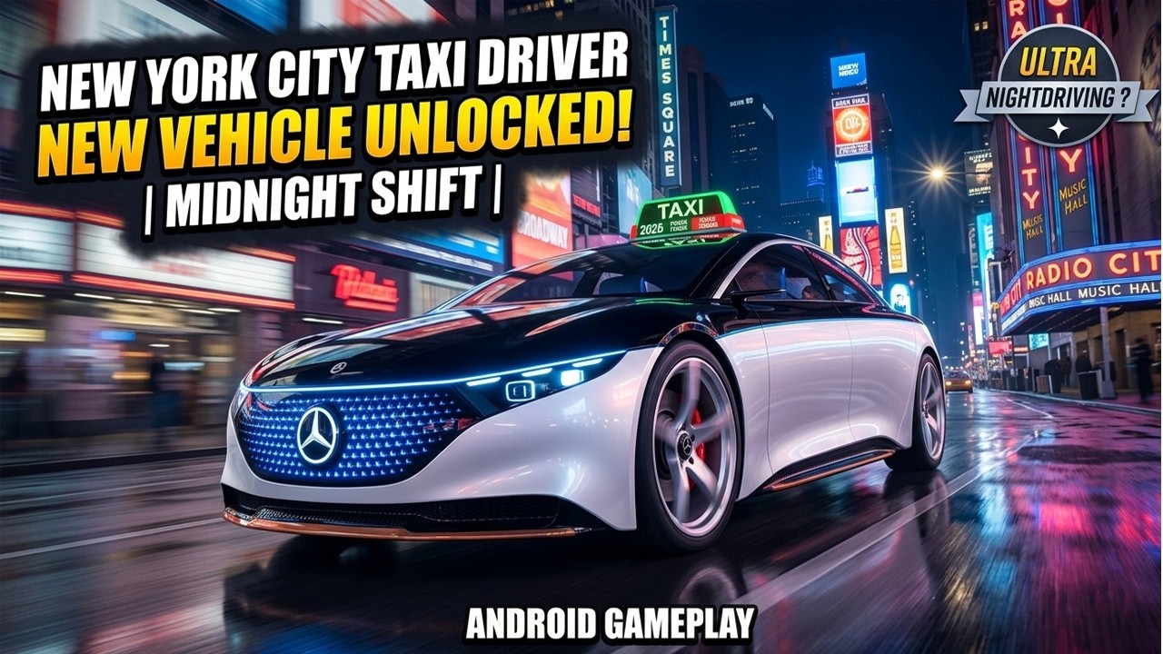 New York City Taxi Driver: New Vehicle Unlocked! | Midnight Shift | Android Gameplay