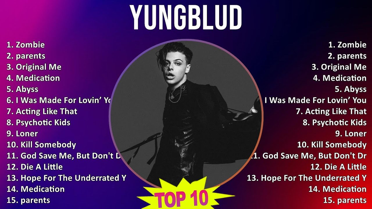 YUNGBLUD 2025 MIX Best Songs - Zombie, parents, Original Me, Medication