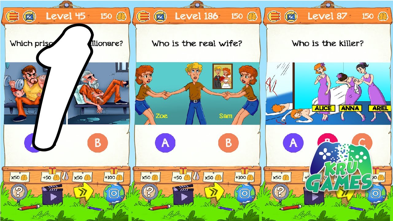 Braindom 2: Who is Lying? Fun Brain Teaser Riddles Gameplay Walkthrough #1 (Android, IOS)