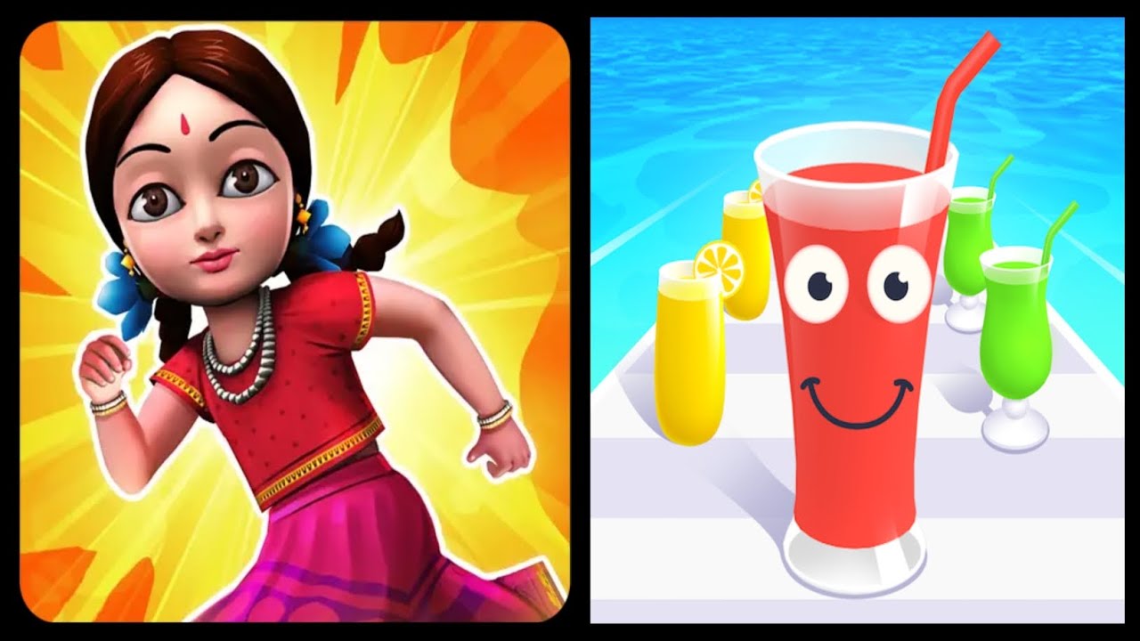 Little Radha vs Juice Run 🔥 | New Update Gameplay | Non Stop Fun Runner Challenge