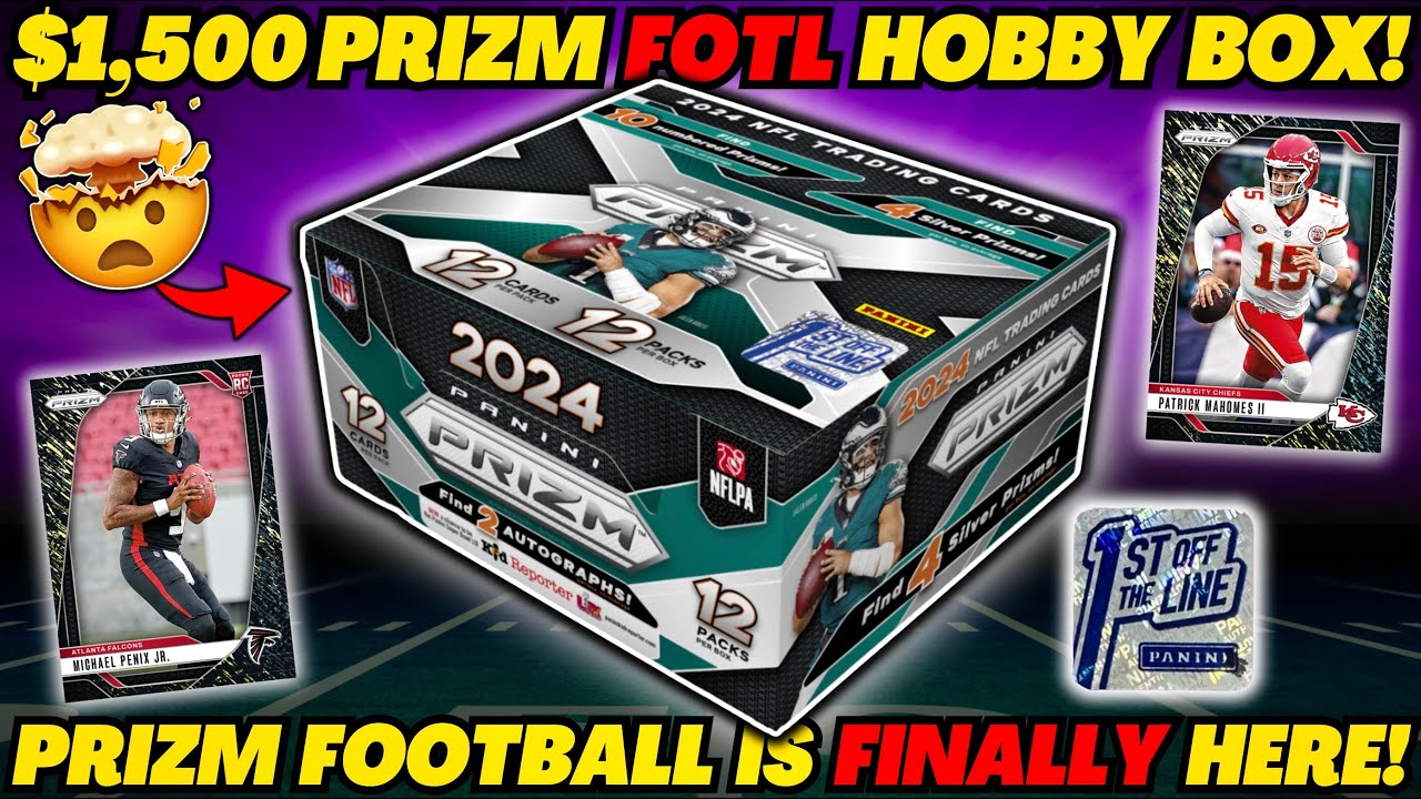 *THIS BOX WAS LOADED!🤯🔥 2024 PRIZM FOOTBALL 1ST OFF THE LINE FOTL HOBBY BOX REVIEW!🏈