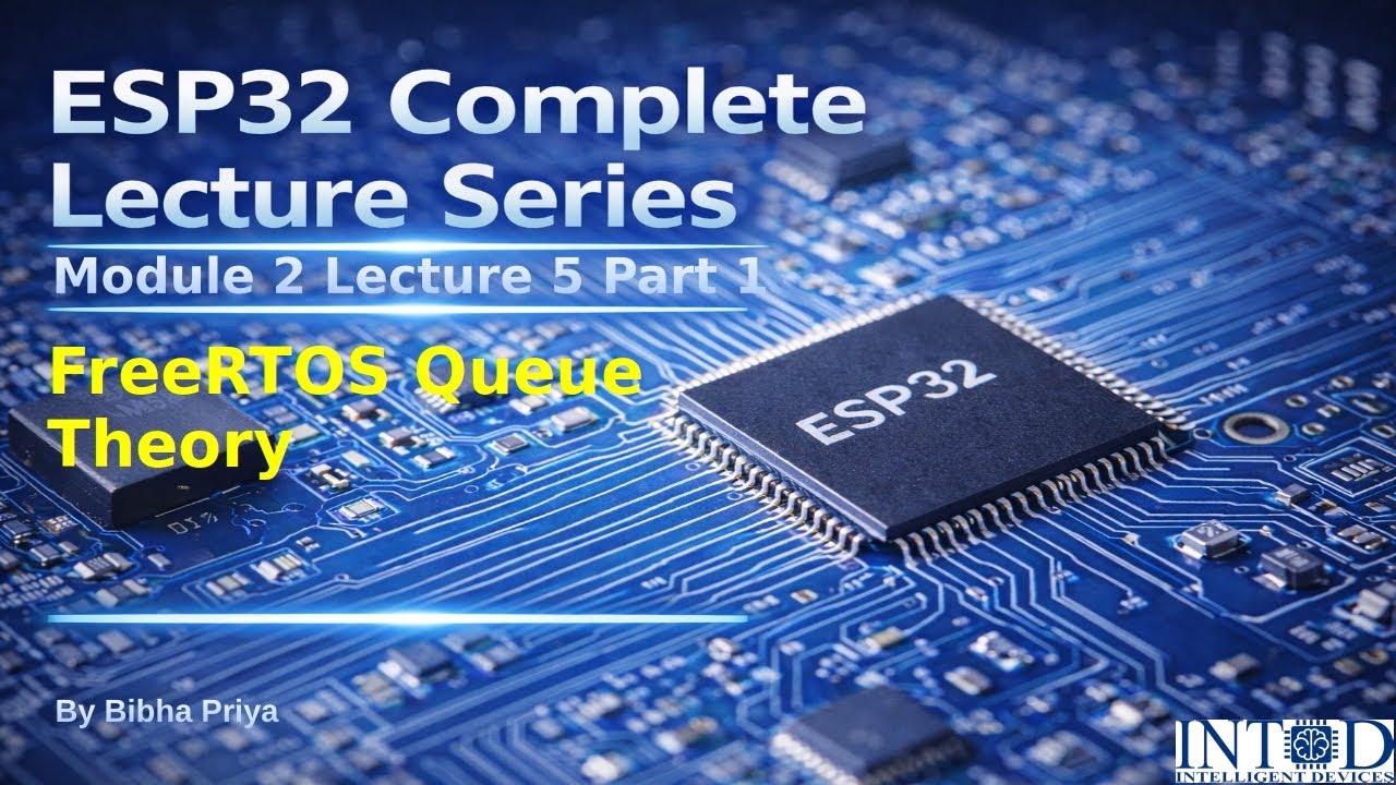 FreeRTOS Queue Explained | Queue Theory, Working & APIs (Create, Send, Receive) (M2L5P1)