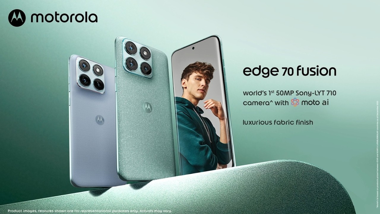 #motorolaedge70fusion World&rsquo;s 1st 50MP Sony-LYT 710 cam with moto AI | Launching 6th March @Flipkart