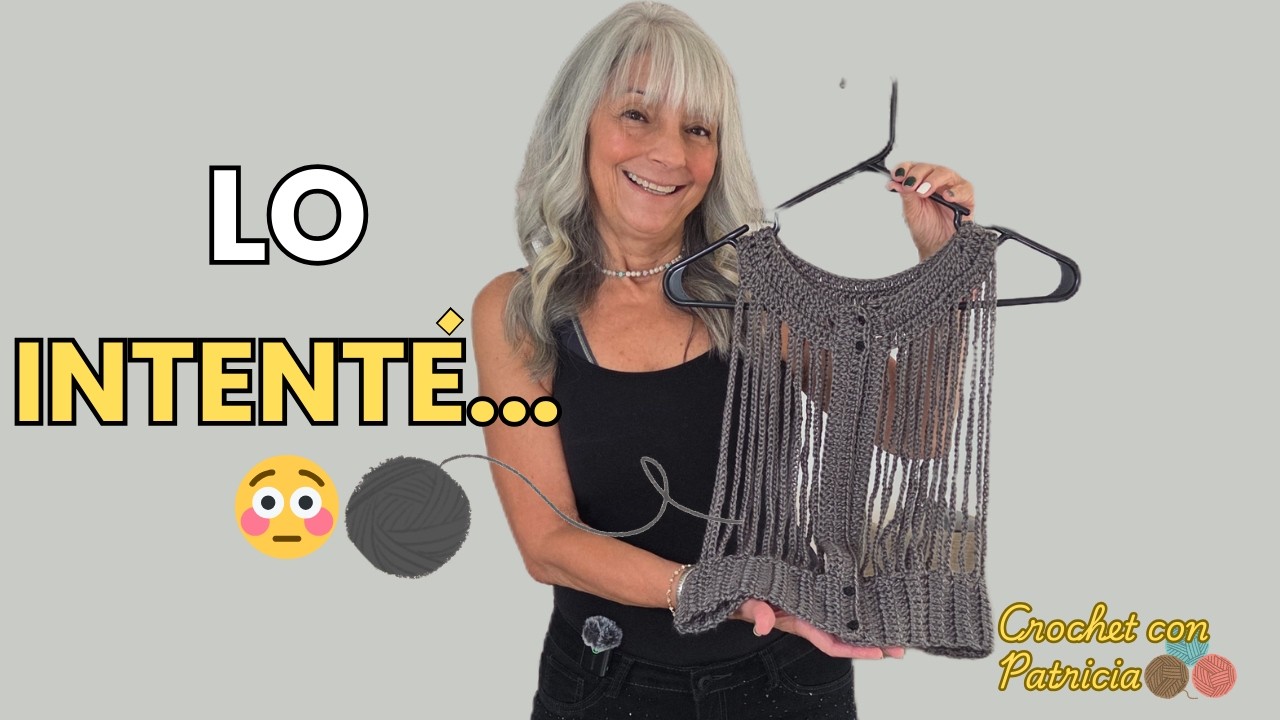 Quise copiar este top de Pinterest… pero pasó algo inesperado 🧶Crochet facil
