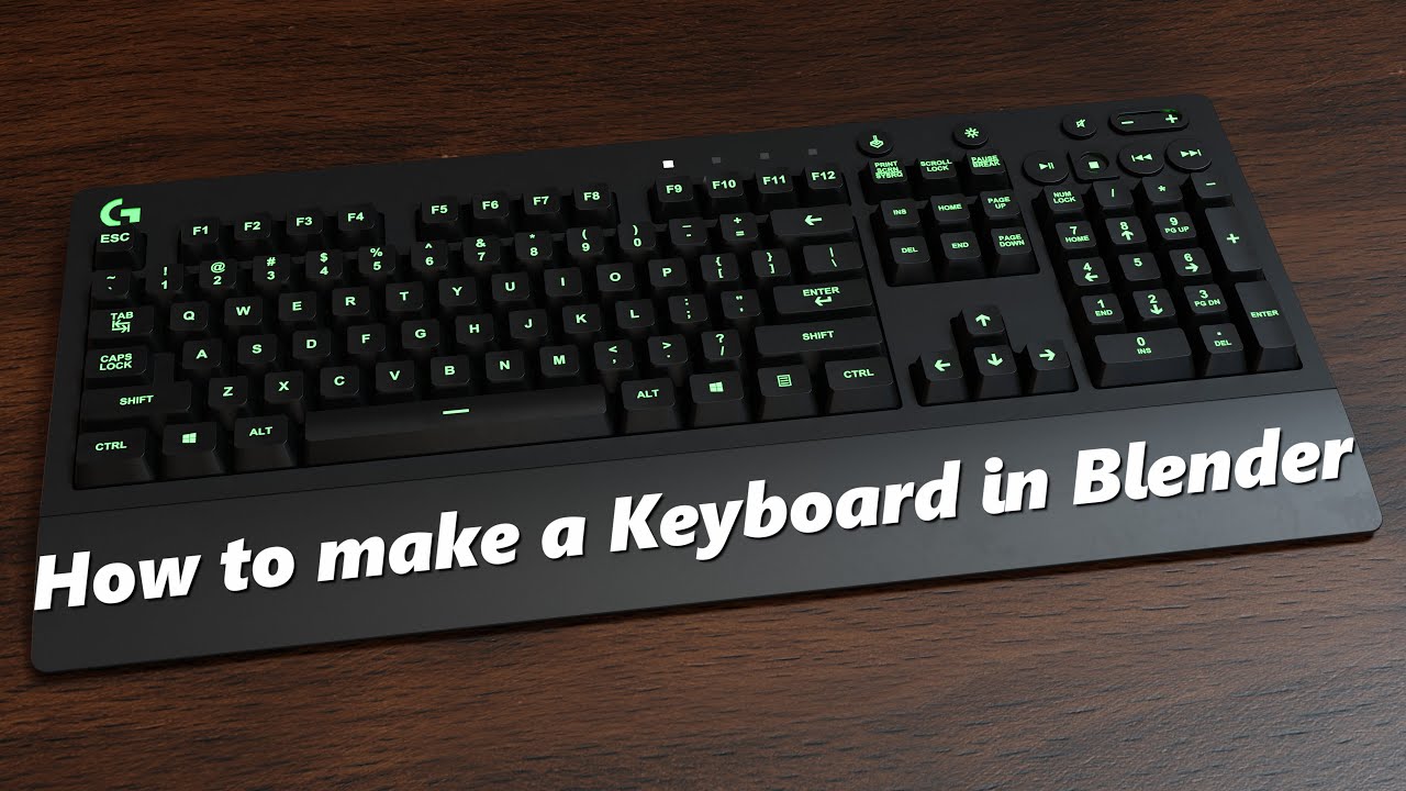 How to make a Keyboard in Blender