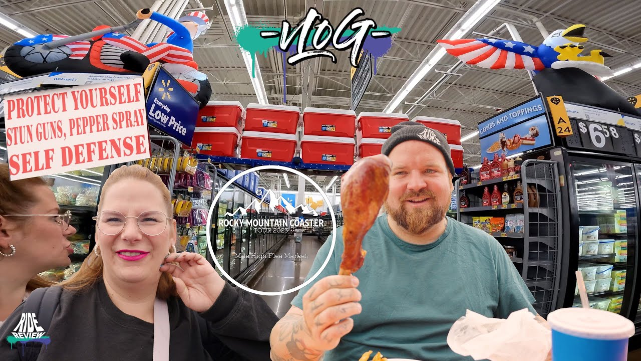 USA Trödelmarkt aka Flohmarkt mit einer Achterbahn !?!  WTF? - Ride Review Road Trip VLOG
