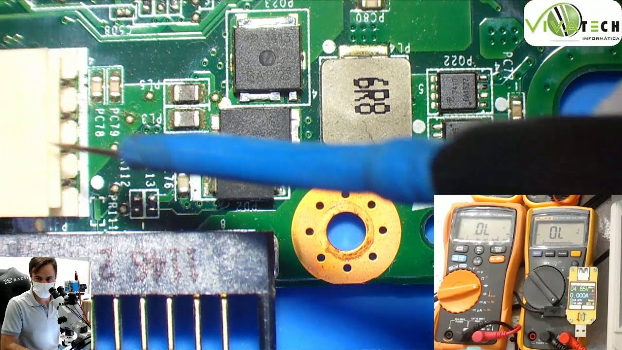 Analise + Reparo ACER 4749 DA0ZQRMB6C0 REV C Defeito Não Liga ...