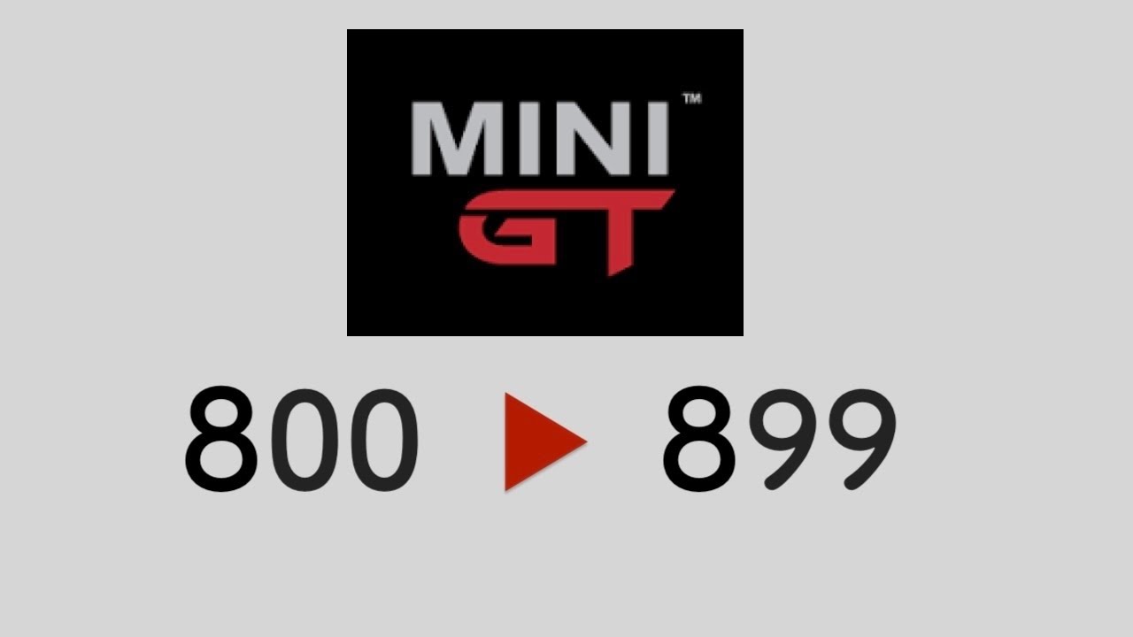 List of MINI GT 1:64 scale Supercars | 800 - 899