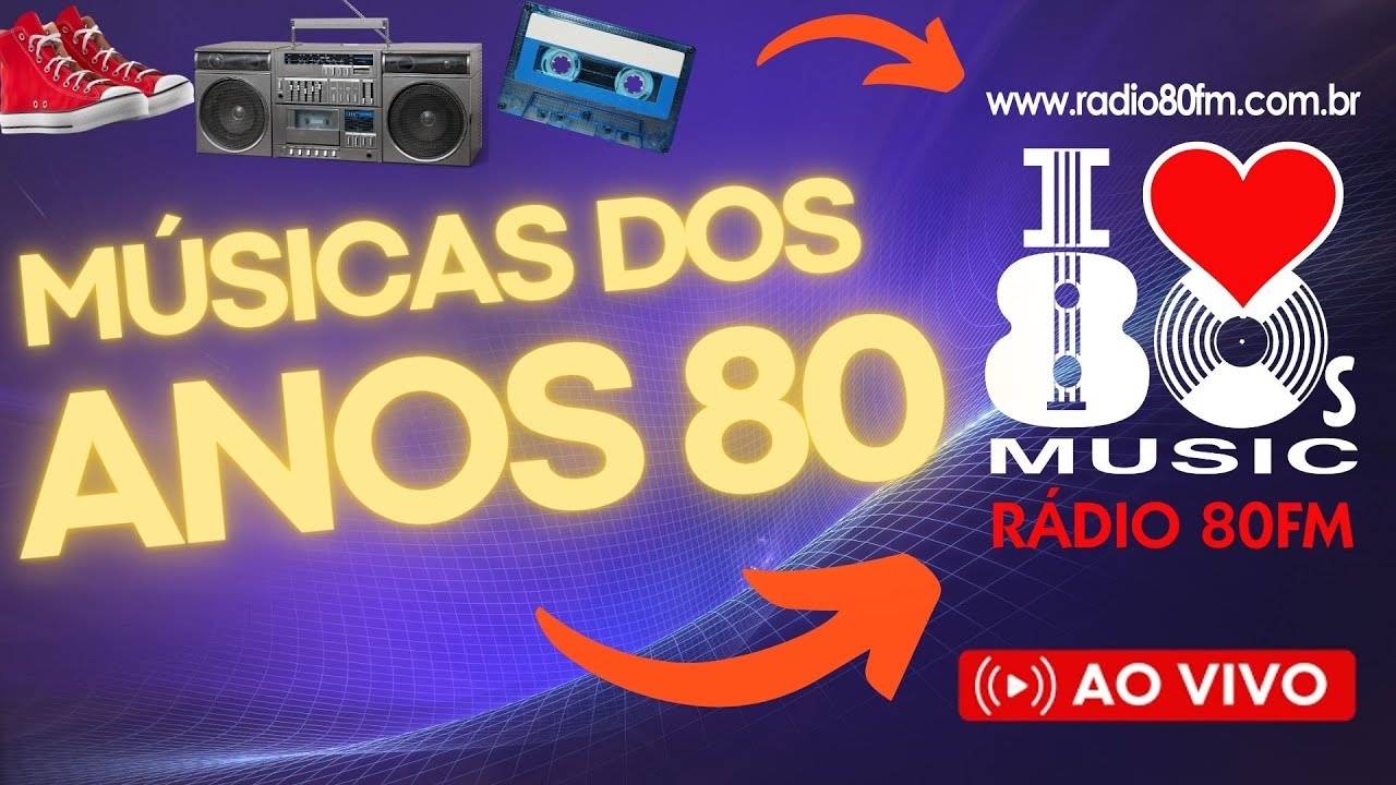 Programação Rádio 80FM - Ao-vivo, clássicas anos 80- com Rafael Dutra- noite 22/01/26