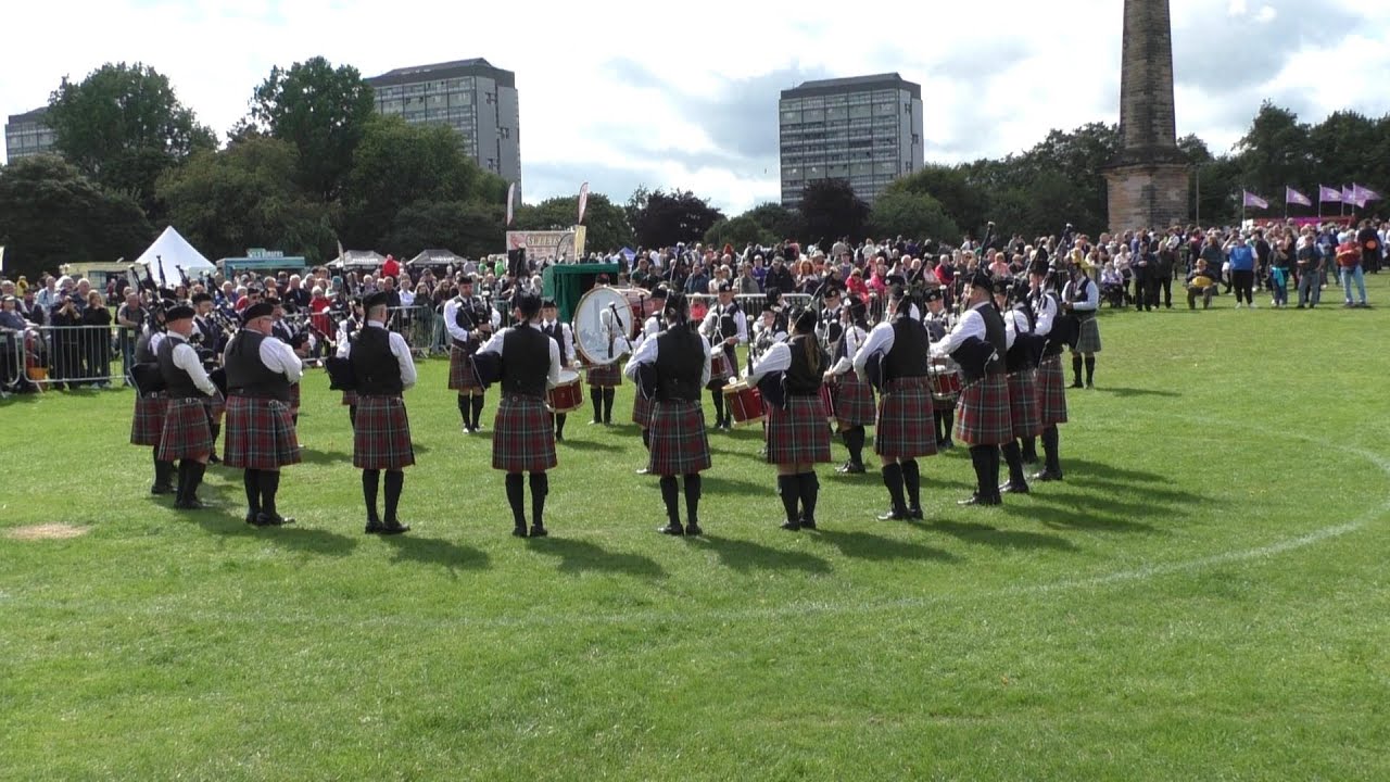 St Joseph's Pipe Band at The World Pipe Band Championship 2023