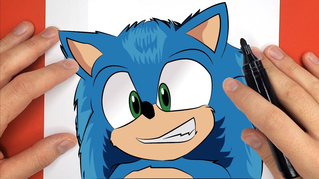 Como Desenhar o Sonic do Filme - Passo a Passo e Muito Fácil