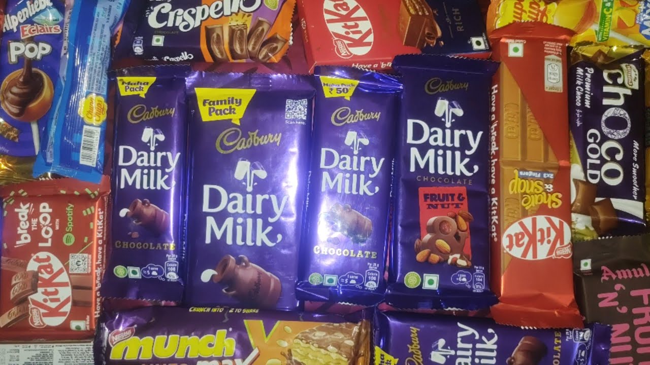 ASMR : Chocolate & candy || lot's of chocolate & candy || Malti brand's chocolate 🍫 episode 11