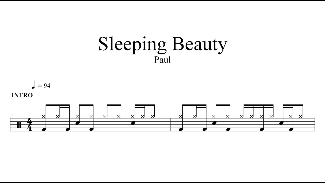 Paul-Sleeping Beauty | Drum Sheet Music