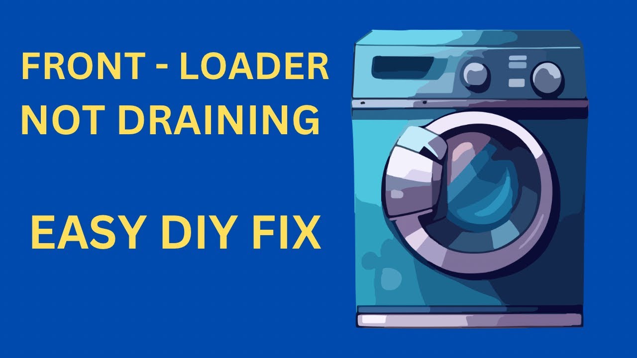 ✨ Front Load Washer Not Draining - Easy  DIY  FIX ✨