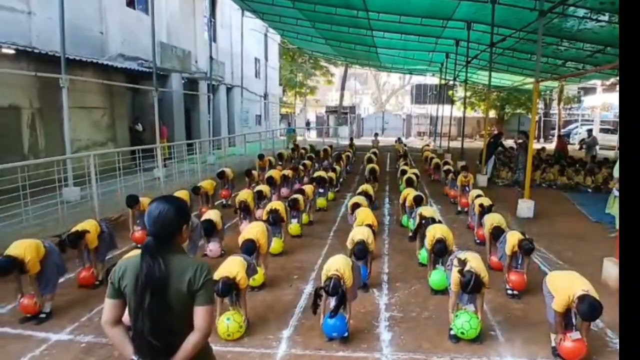 Little stars ✨ Pre-Primary ball drill annual Sports day...KCA International School 