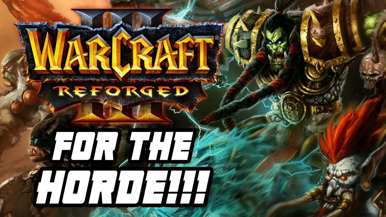 WARCRAFT 3 REFORGED: 3V3 INSANO PELA HORDA! WC3 remaster Orc gameplay em português PT-BR